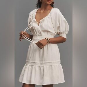 NWT Anthropologie The Somerset Mini Dress: Puff-
Sleeve Edition size Large